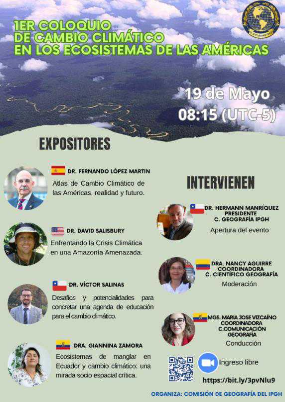 First Colloquium of Climate Change in the Ecosystems of the Americas Flyer